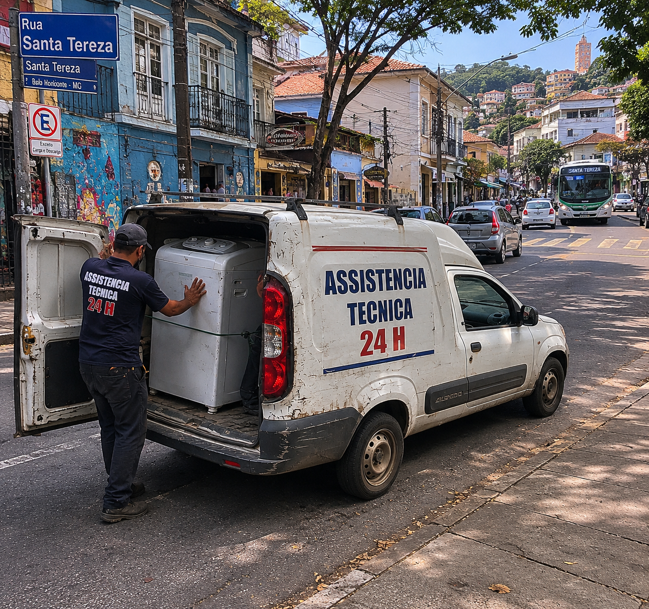 Engenheiro técnico especializado e certificado realizando atendimento nas casas do bairro Santa Tereza, Belo Horizonte
